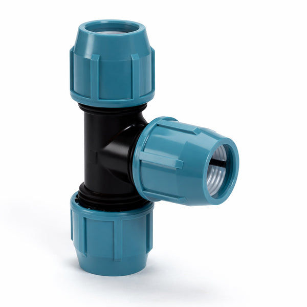 Conector en T de polietileno 20x20x20mm