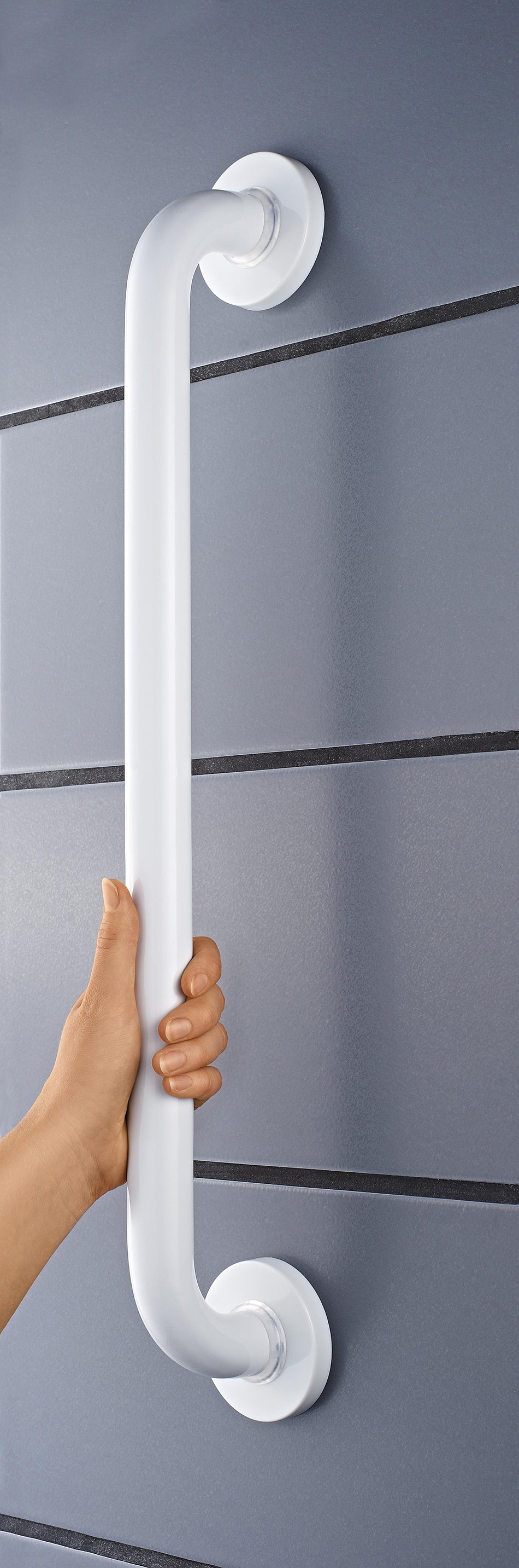 Ridder badgreep aluminium 60cm wit - productfoto 3
