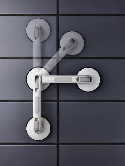 Ridder hoekbadgreep met 3 zuignappen wit - productfoto 4
