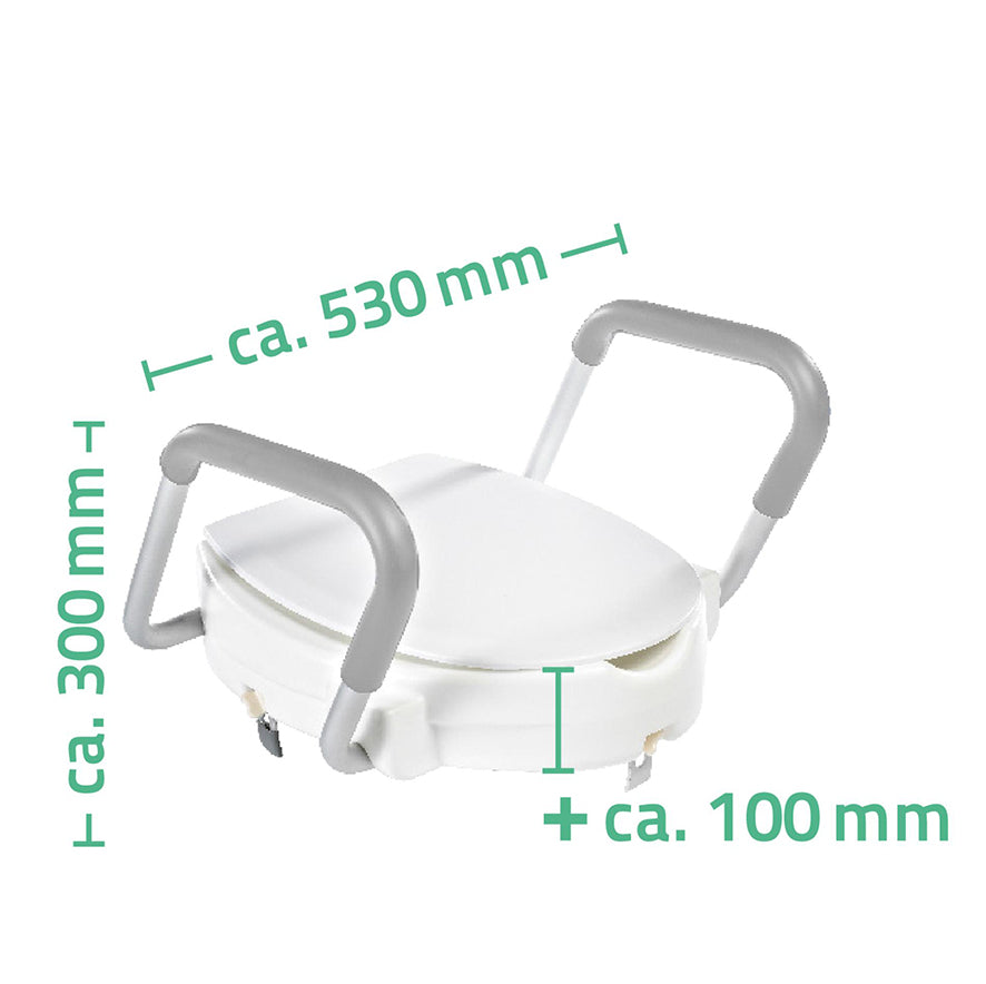 Ridder Sam toiletverhoger met armleuningen | Wit - WDtegels