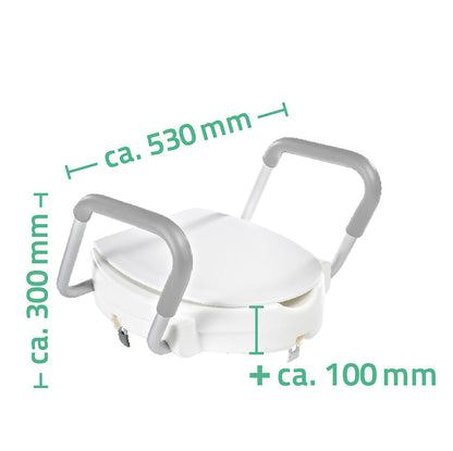 Ridder Sam toiletverhoger met armleuningen | Wit - WDtegels