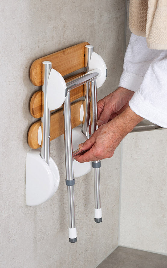 Ridder Pro ondersteuning voor douchezitje opklapbaar chroom - productfoto 3