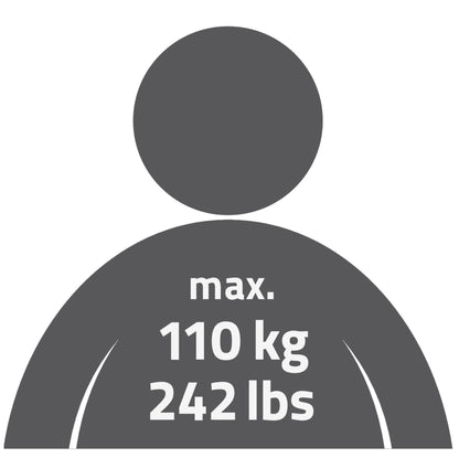 Ridder Ken badgreep met softgrip 30cm chroom/zwart - productfoto 3