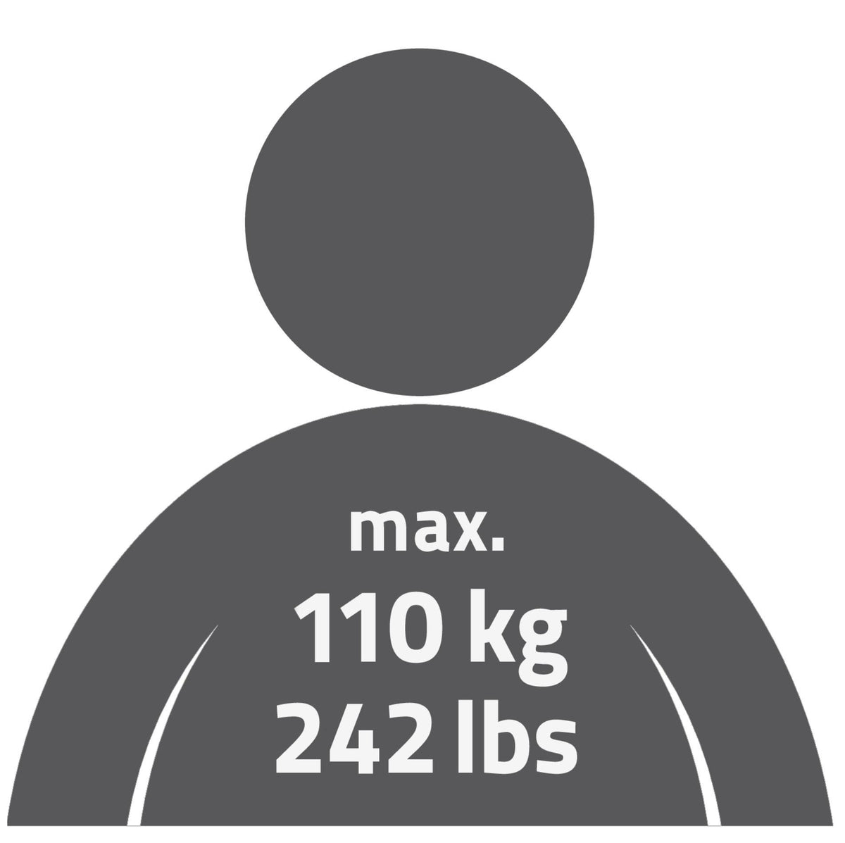 Ridder Ken badgreep met softgrip 50cm chroom/zwart - productfoto 3