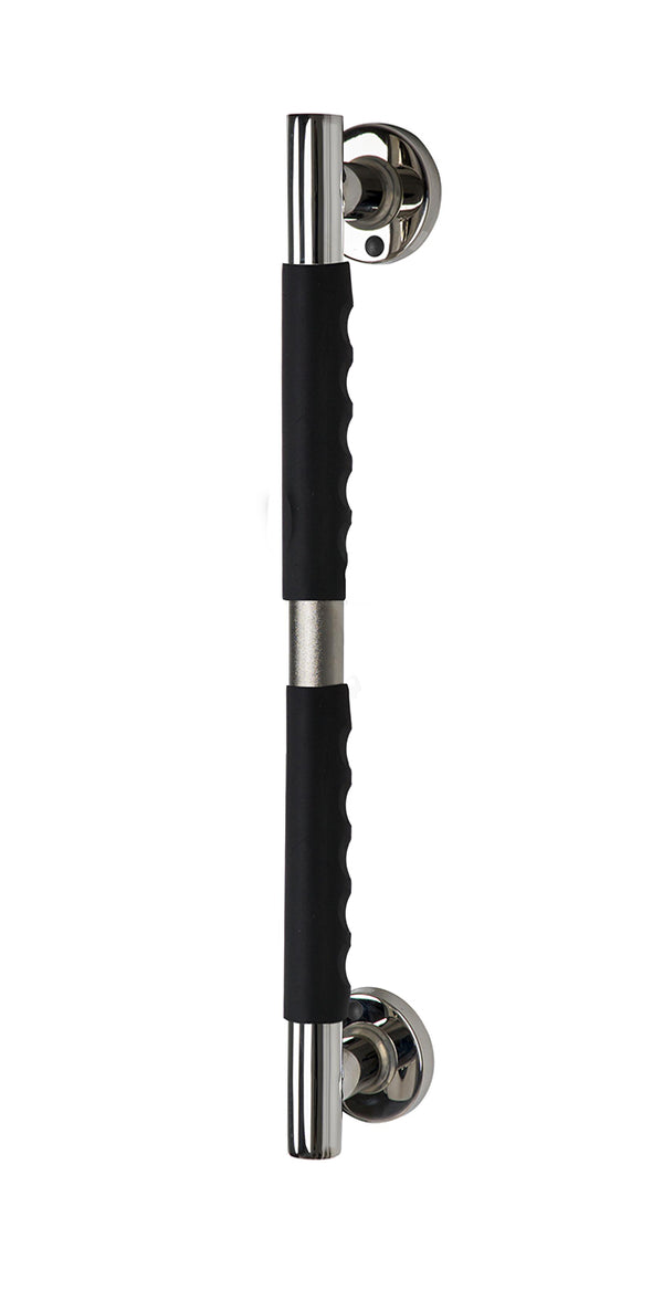 Ridder Ken badgreep met softgrip | 60cm | Chroom/zwart
