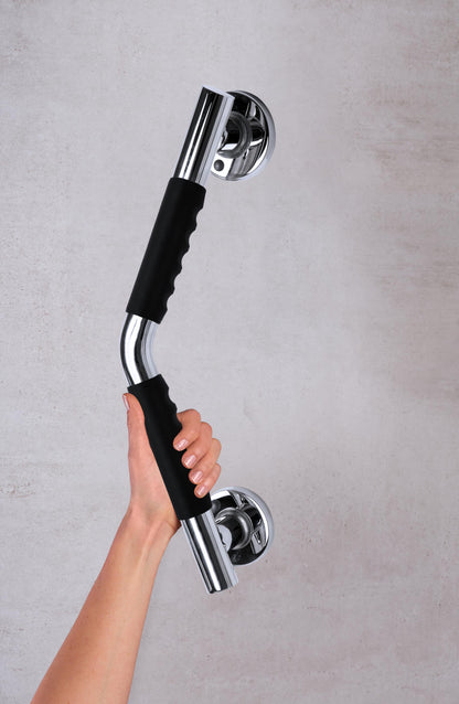 Ridder Ken hoekbadgreep met softgrip 43cm chroom/zwart - productfoto 2