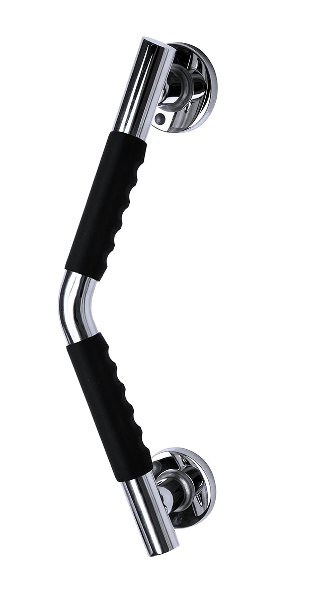 Ridder Ken hoekbadgreep met softgrip 43cm chroom/zwart