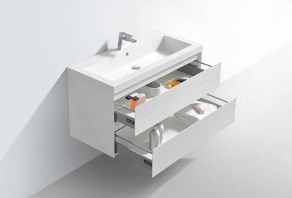 Badmeubel Infinity Hoogglans Wit 100