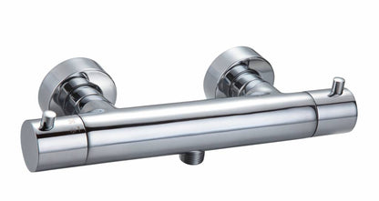 Thermostatische douchemengkraan rond chroom - WDtegels