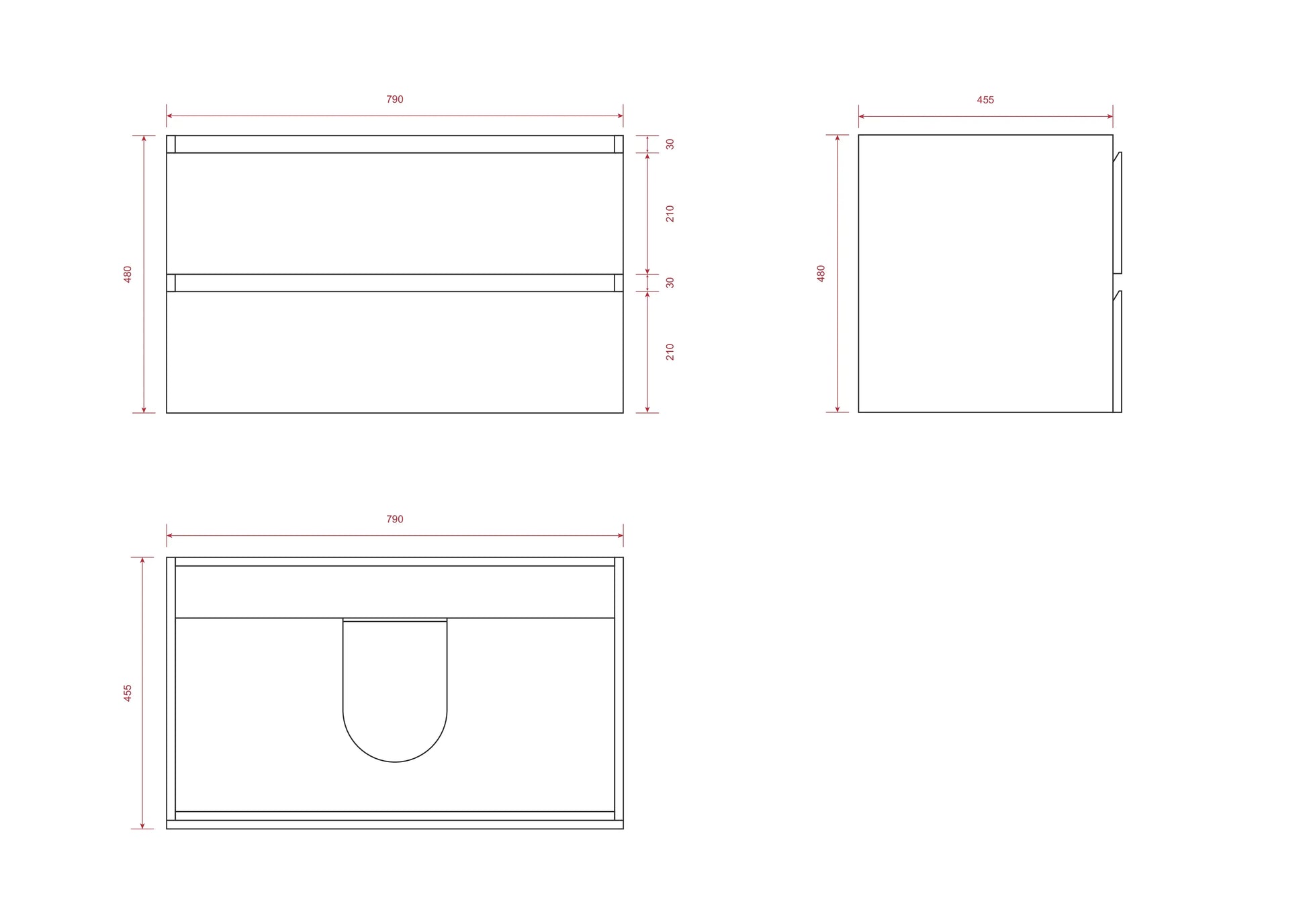 Badkamermeubelset Amara 80cm - Licht Eiken - Wastafel Wit - WDtegels