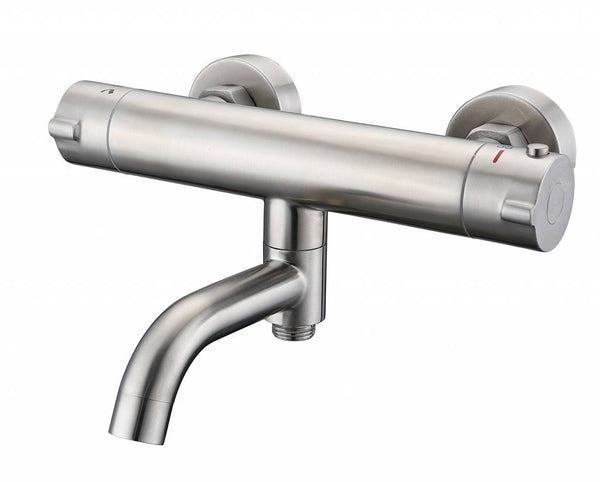 Stainless steel round bath tap