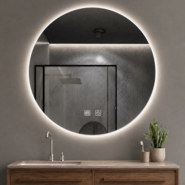 Aloni Omega Spiegel | 100cm | Rond | LED-verlichting