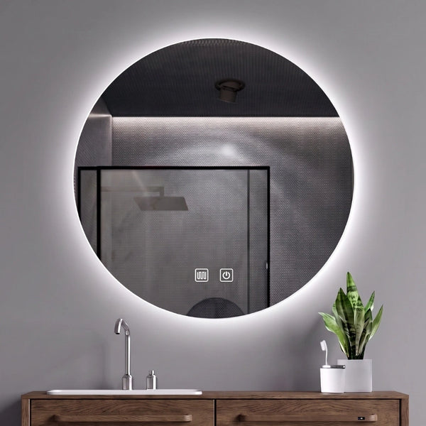 Aloni Omega Spiegel | 80cm | Rond | LED-verlichting