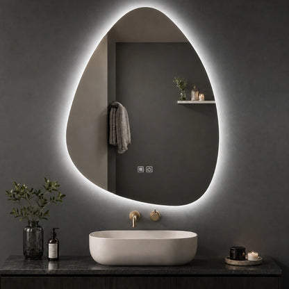 Aloni Uovo Spiegel | 60x100cm | Asymmetrisch | LED-verlichting
