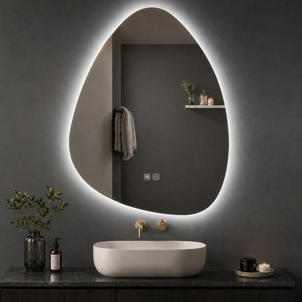 Aloni Uovo Spiegel | 60x100cm | Asymmetrisch | LED-verlichting