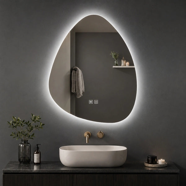 Aloni Uovo Spiegel | 60x80cm | Asymmetrisch | LED-verlichting