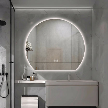 Aloni Zonsopkomst badkamerspiegel 120x100cm met LED-verlichting
