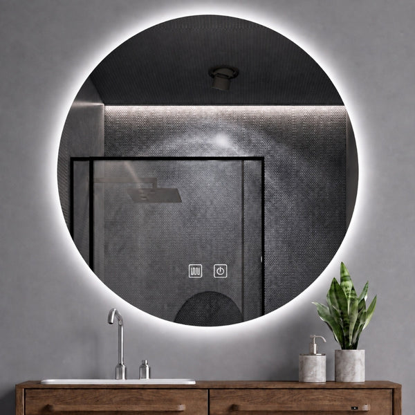 Aloni Omega Spiegel | 100cm | Rond | LED-verlichting