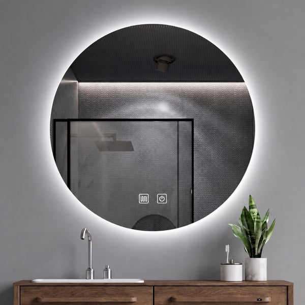 Aloni Omega Spiegel | 80cm | Rond | LED-verlichting