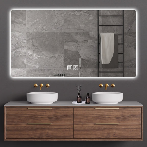 Aloni Queen Spiegel | 100x60cm | Rechthoekig | LED-verlichting