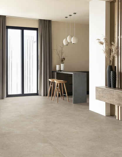 Vloer- en wandtegel Realstone Sand 80x80 rett - foto 2