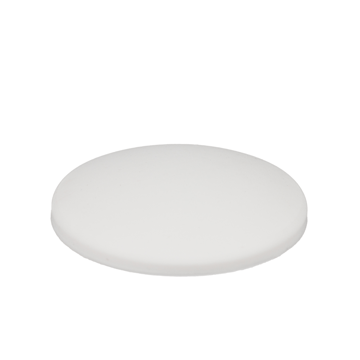 Ronde deurstopper in wit, diameter 5 cm