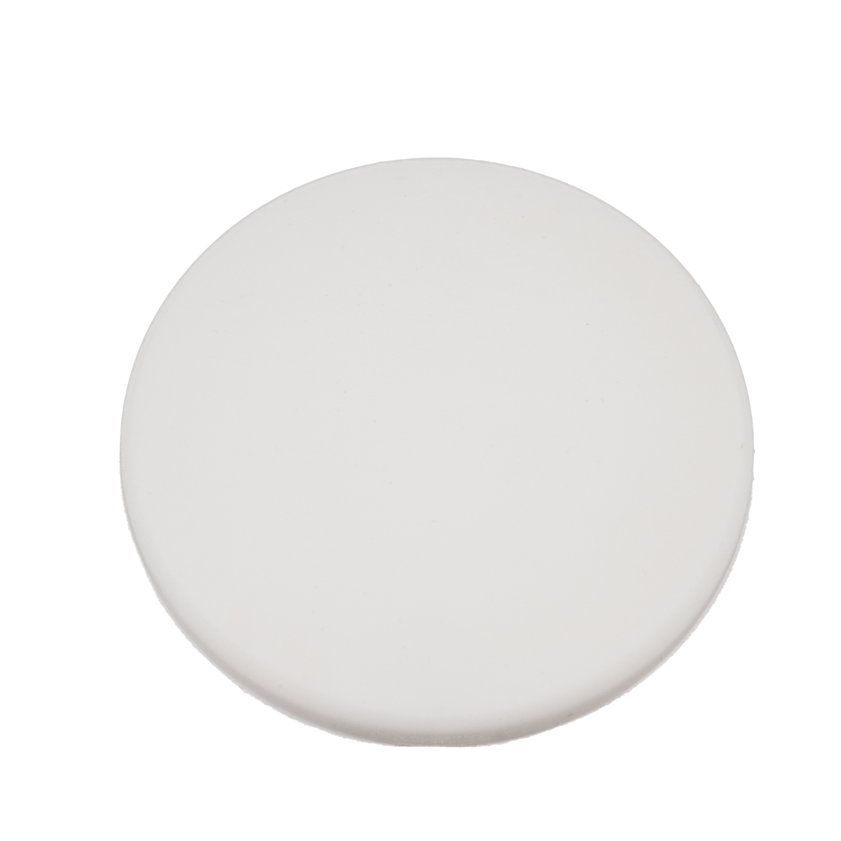 Ronde deurstopper in wit, diameter 5 cm