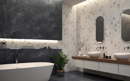 Vloer- en wandtegel Ardes Noir 90x90 rett - foto 2