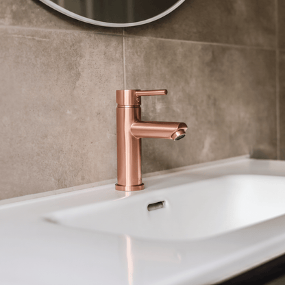 Atranti - Wastafelkraan Rosé Koper - Warm/Koud