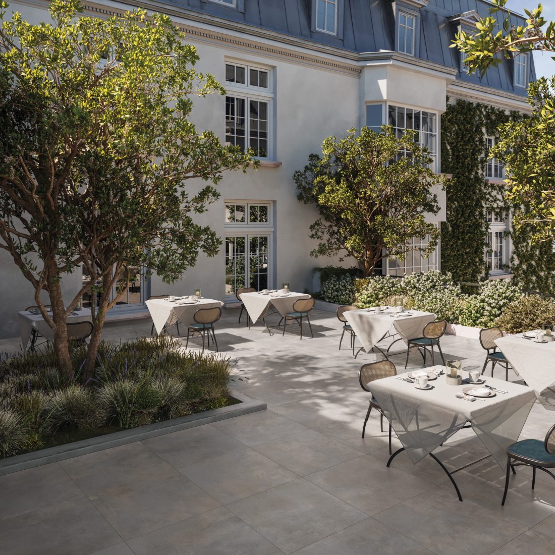 Vloer- en wandtegel Beta Grey 80x80 rett - foto 5