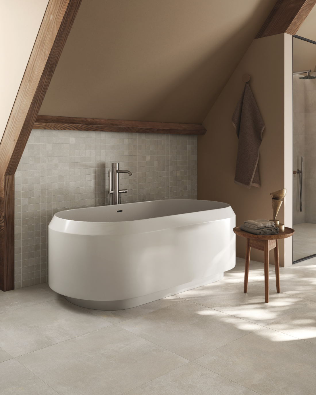Vloer- en wandtegel Beta White 80x80 rett - foto 3