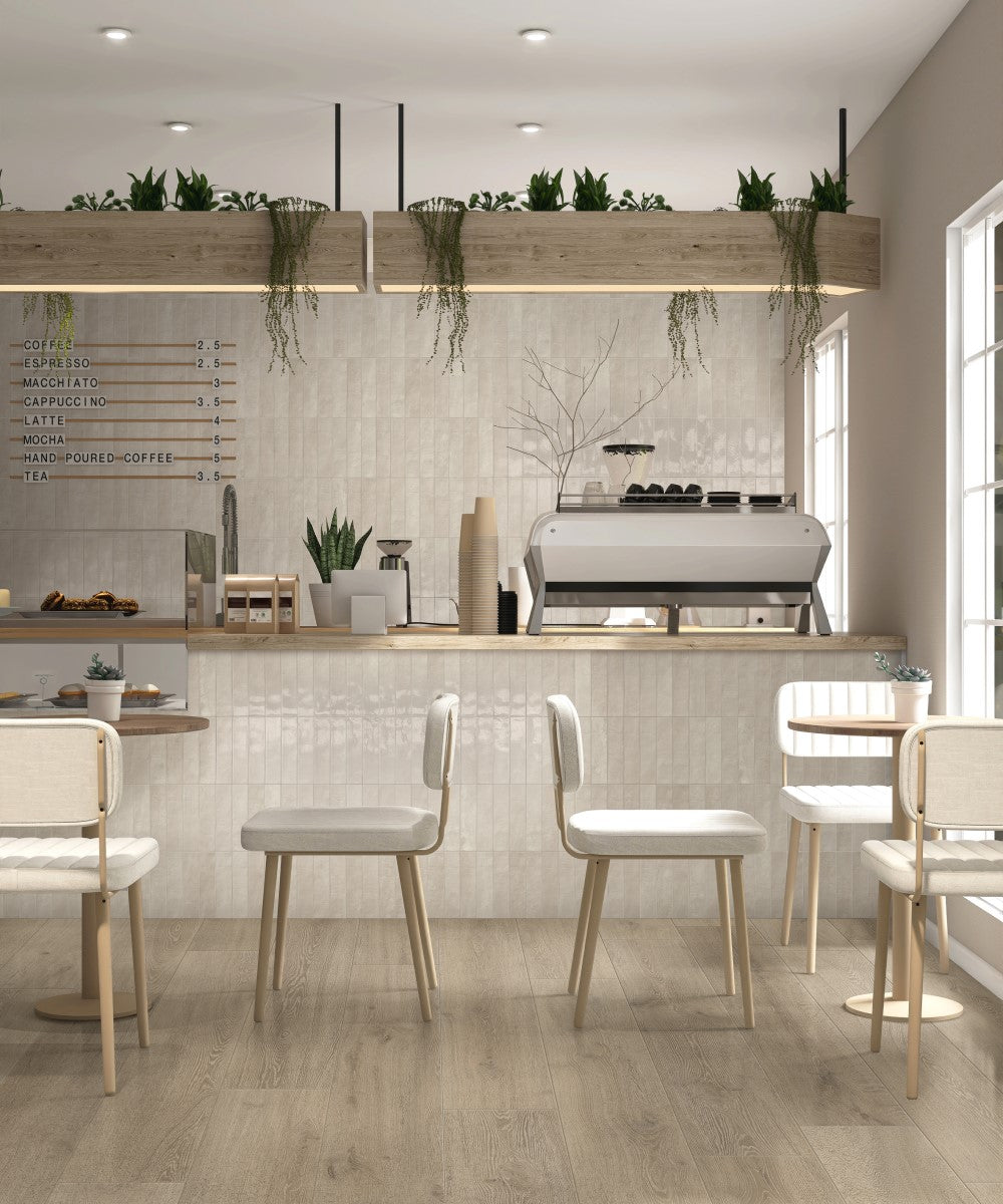 Vloer- en wandtegel Boutique Crema mat 5,6x23,1 - foto 2