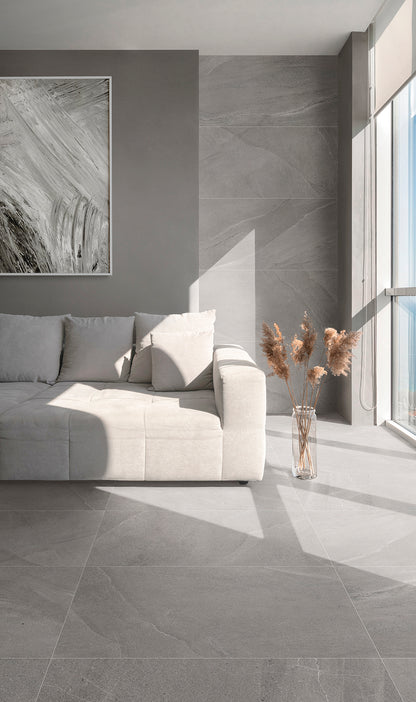 Vloer- en wandtegel Burlington Grey 60x120 rett - foto 3