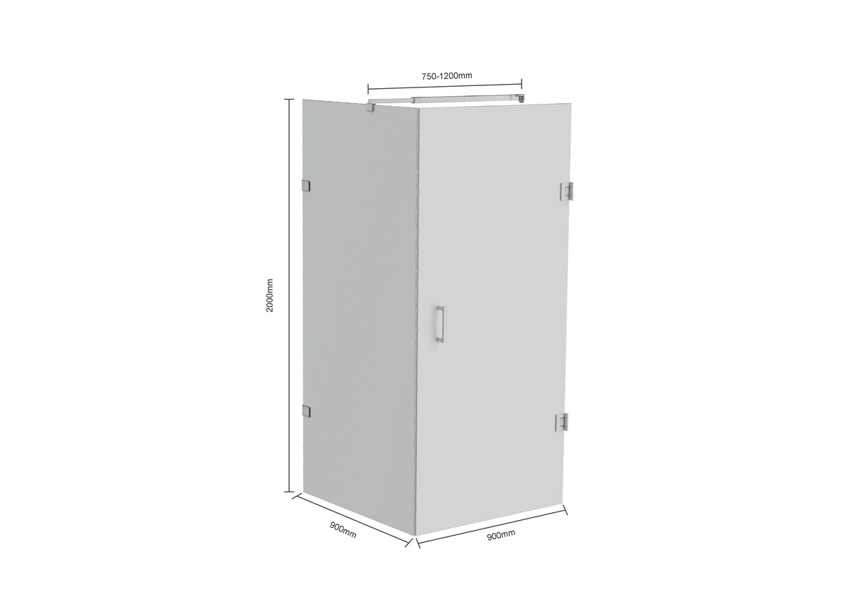 Douchecabine Mira - 90x200cm - Goud - WDtegels