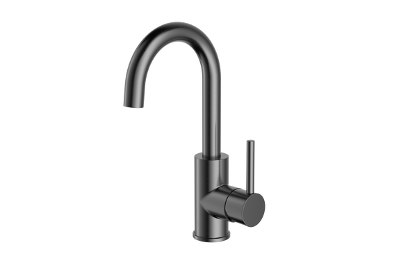 Aloni Ensy Wastafelmengkraan | Draaibare Uitloop | Gunmetal Grijs