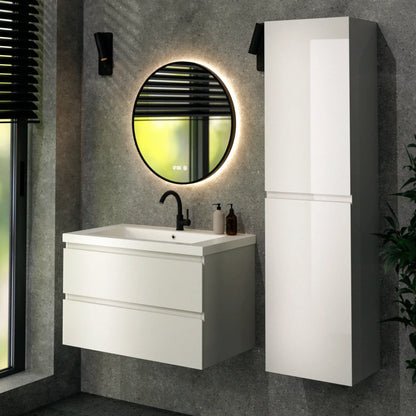 Sova bathroom furniture - 80cm - White - White washbasin