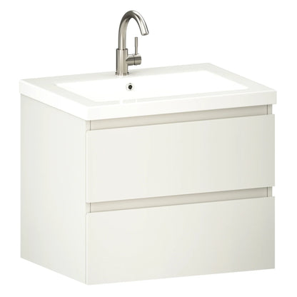 Karo bathroom furniture - 60cm - White - White washbasin