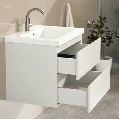 Karo bathroom furniture - 60cm - White - White washbasin