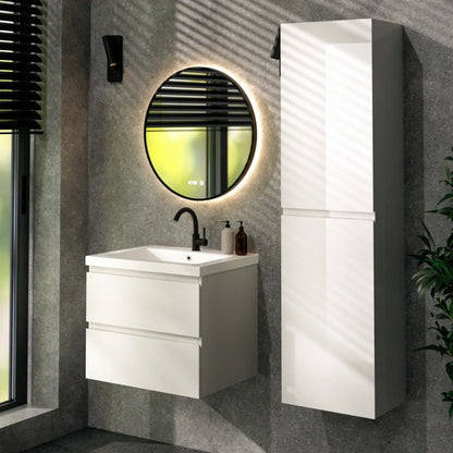Karo bathroom furniture - 60cm - White - White washbasin