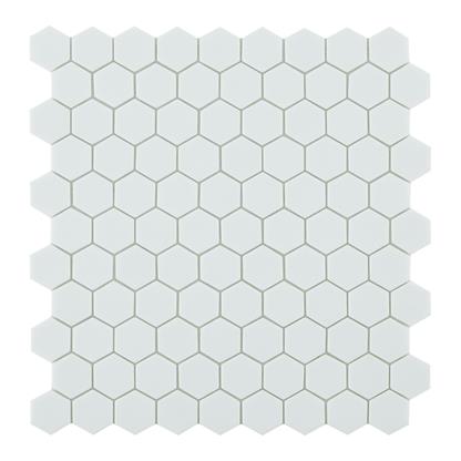 Mosaico hexagonal blanco de Goof, 3,5 x 3,5 cm