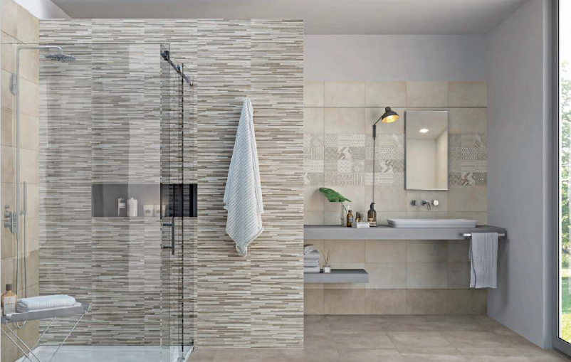Wandtegel Chic Tortora Decor 25x40 - foto 2