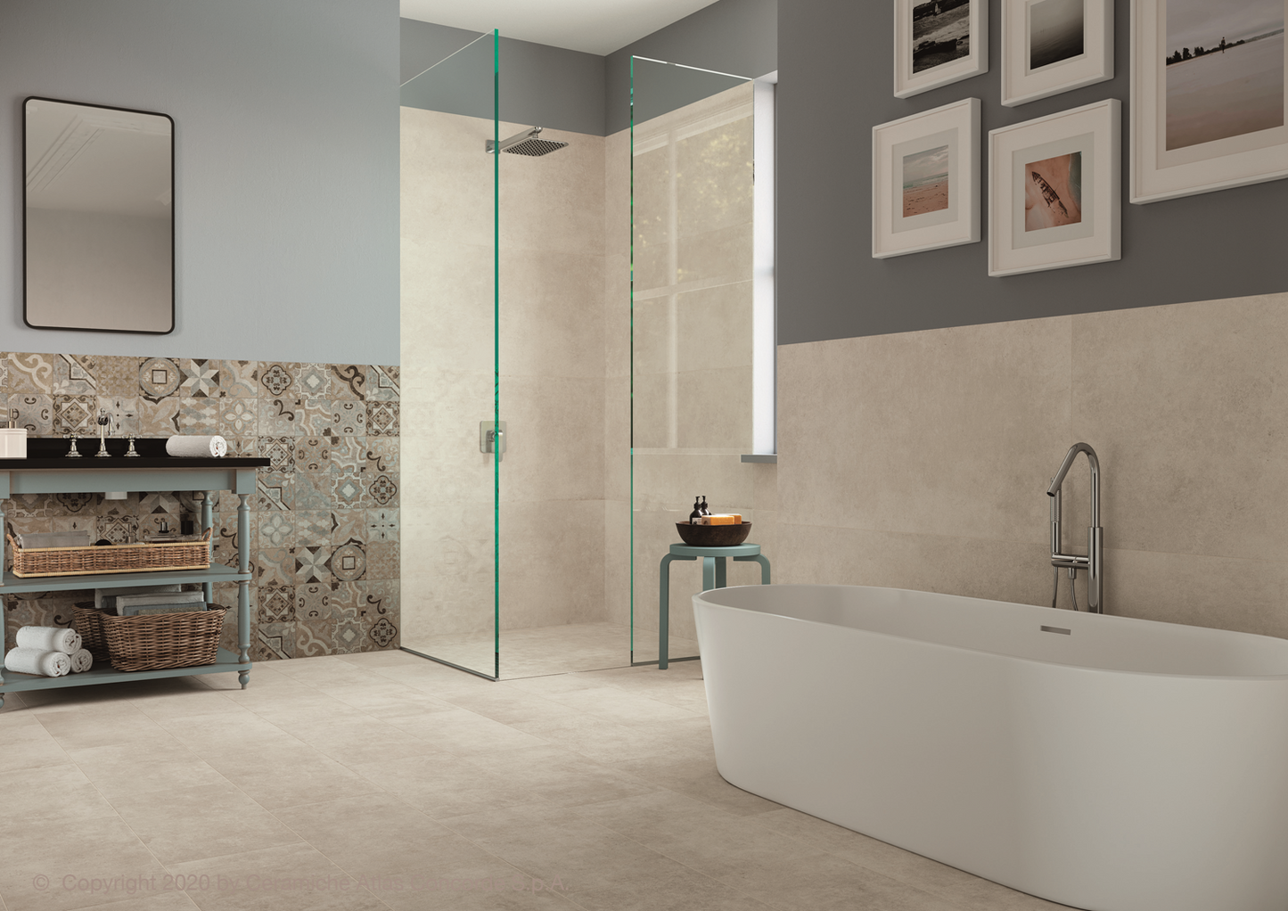 Betonlook Tegel Codec White 30x60 rett