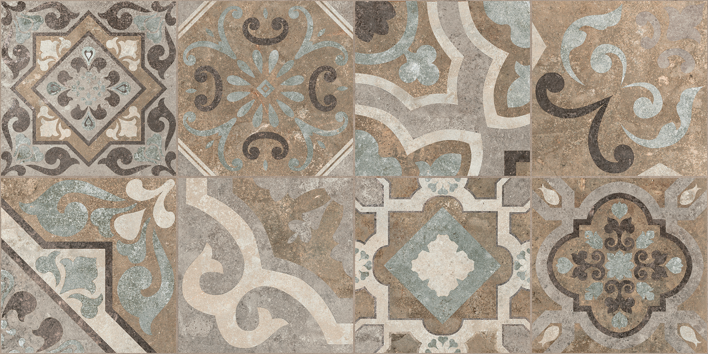 Azulejo con aspecto de hormigón Codec Cementine Decor 30x60 rett