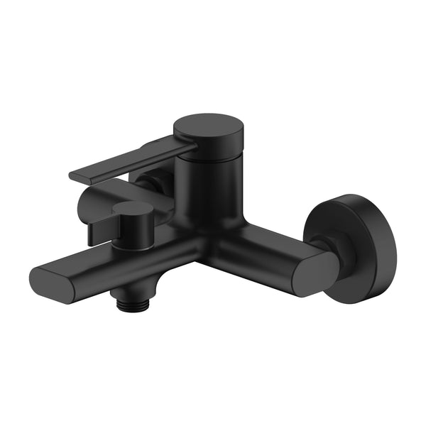 Aloni Edge Bath and Shower Mixer | Matt Black