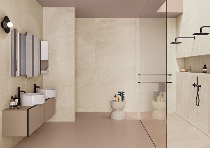 Vloer- en wandtegel Darcia Beige 120x120 rett - foto 2