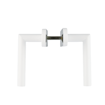 Deurklink Lucano in wit met sleutelgat 56 mm