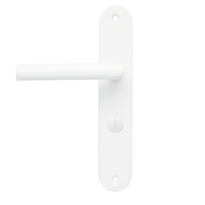 Deurklink Lucano in wit met WC-sluiting 63 mm