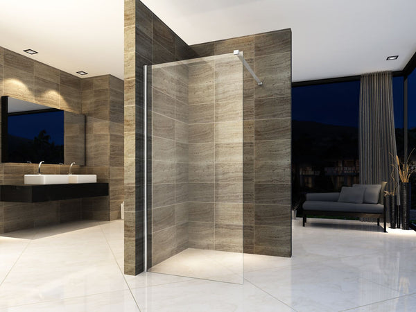 Aloni Inloopdouche | 80X200cm | Chroom | Helder Glas