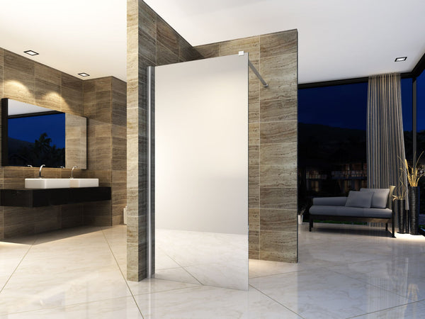 Aloni Walk-in Shower | 80x200cm | Chrome | Mirrored Glass