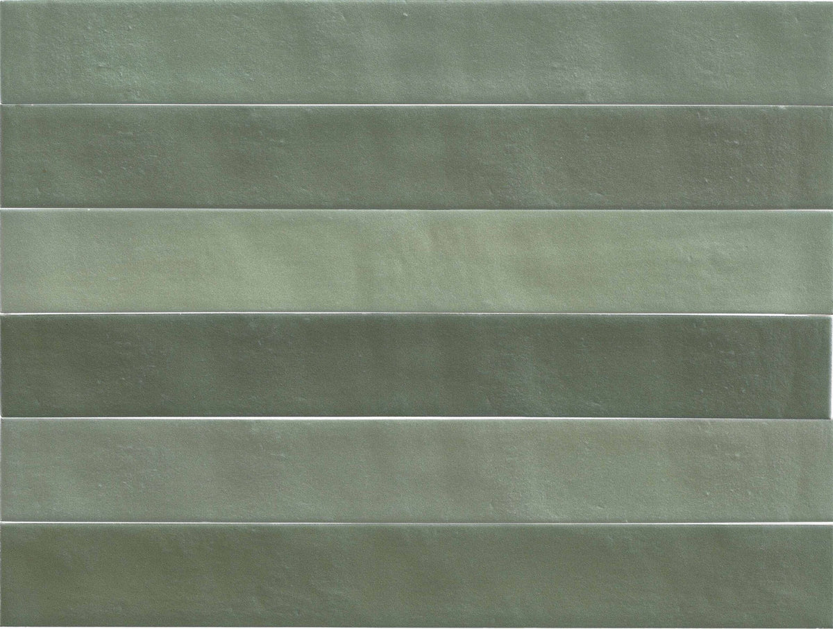 Vloer- en wandtegel Neo Cool Green 4,6x37,5